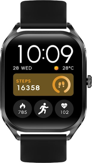 Aoke GH35 Смартчасовник с Пулсомер (Pink - Gold Case / Pink Silicone Strap)