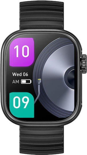 Aiwa SW-A700 Smartwatch με Παλμογράφο (Μαύρο)