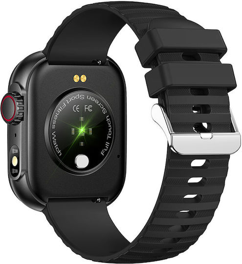 Aiwa SW-A700 Smartwatch με Παλμογράφο (Μαύρο)