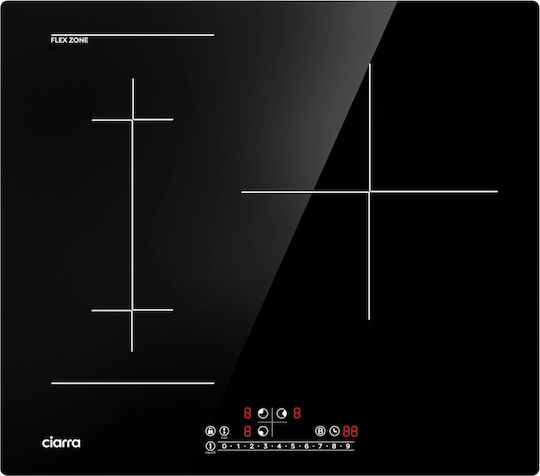 Ciarra Smart Επαγωγική Εστία Αυτόνομη με Λειτουργία Κλειδώματος 59x52εκ.