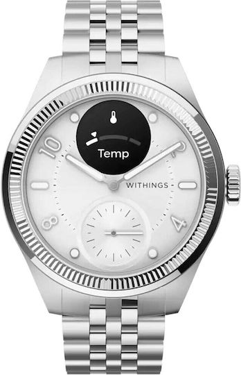 Withings Scanwatch Nova Brilliant Titanium 39mm with Heart Rate Monitor (Titanium-Grey)