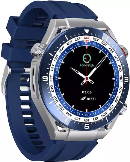 FitGo Ecowatch 1 51mm with Heart Rate Monitor (Blue)