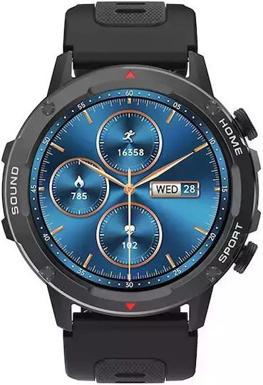 Tracer SMR11 HERO 47mm Smartwatch mit Pulsmesser (Schwarz)