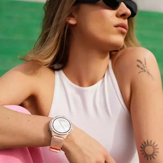 MaxCom FW100 Valkiria 48mm Waterproof Smartwatch with Heart Rate Monitor (Pink)