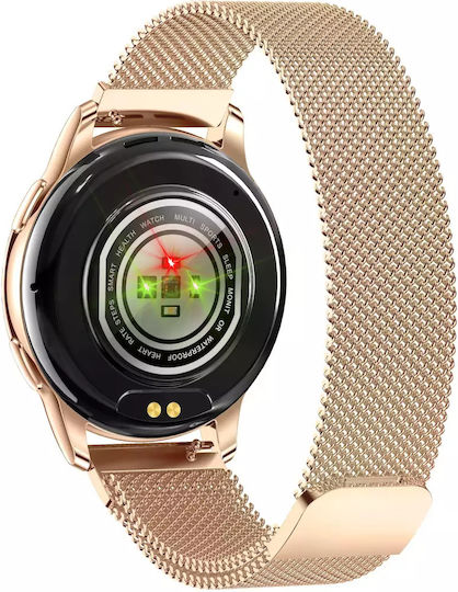 MaxCom EcoWatch 3 Stainless Steel 48mm με Παλμογράφο (Χρυσό)