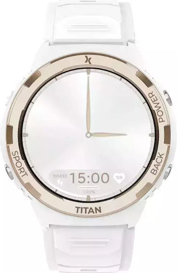 MaxCom FW100 Valkiria 48mm Αδιάβροχο Smartwatch με Παλμογράφο (Λευκό)