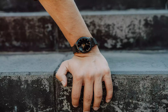 MaxCom EcoWatch 3 Неръждаема стомана 48мм с Пулсомер (Черен)
