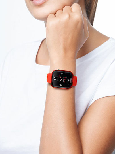 OPS! Objects Call Smartwatch με Παλμογράφο (Κόκκινο)