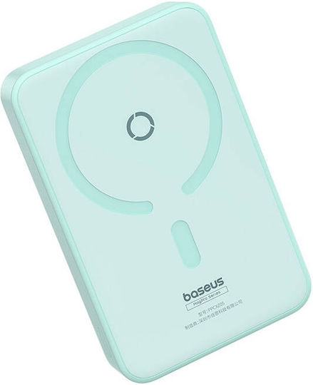 Baseus MagPro MagSafe Power Bank 5000mAh 20W mit USB-C Anschluss Stromlieferung Mint