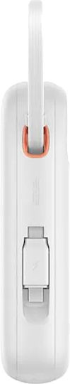 Baseus QPow 2 Power Bank 10000mAh 30W cu Port USB-A și Port USB-C Alb