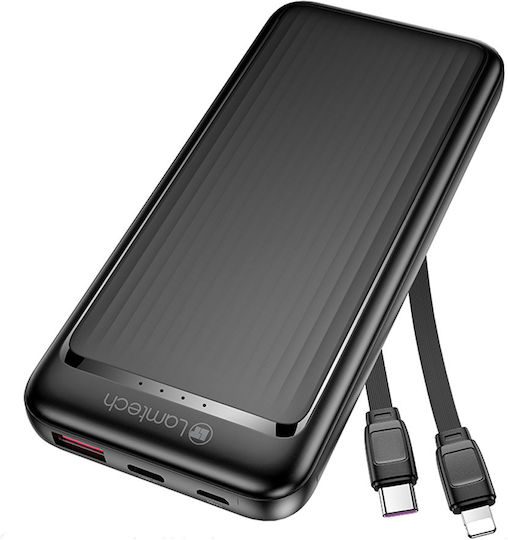 Lamtech Power Bank 10000mAh 22.5W με Θύρα USB-A Μαύρο