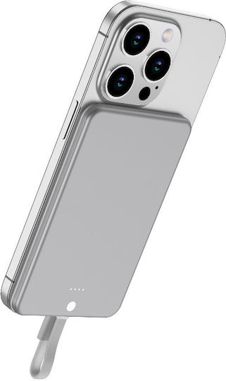 Mobile Origin Blade MagSafe Power Bank 3000mAh with 2 USB-C Ports Silver