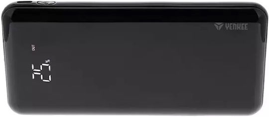 Yenkee YPB 1020 Power Bank 10000mAh με 3 Θύρες USB-A Μαύρο