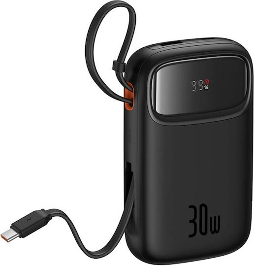 Baseus QPow 2 Power Bank 10000mAh 30W с USB-A порт и USB-C порт Черен