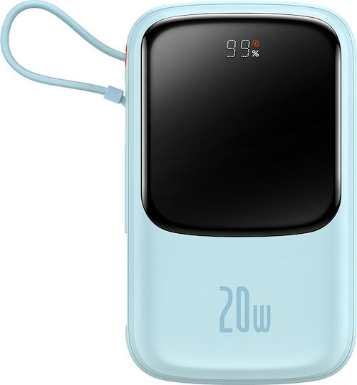 Baseus Qpow Pro Power Bank 20000mAh 20W mit USB-C Ausgangsanschlüsse Blau