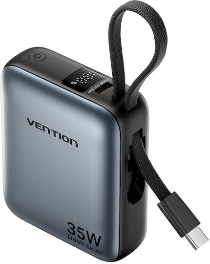 Vention FHE Power Bank 10000mAh 35W με Θύρα USB-C Power Delivery Γκρι