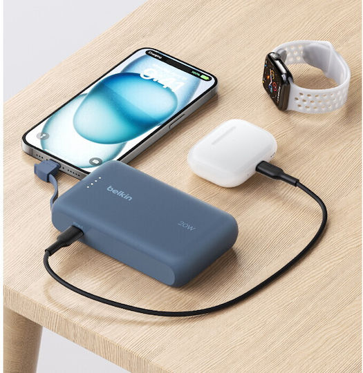 Belkin BoostCharge Power Bank 10000mAh 20W Μπλε