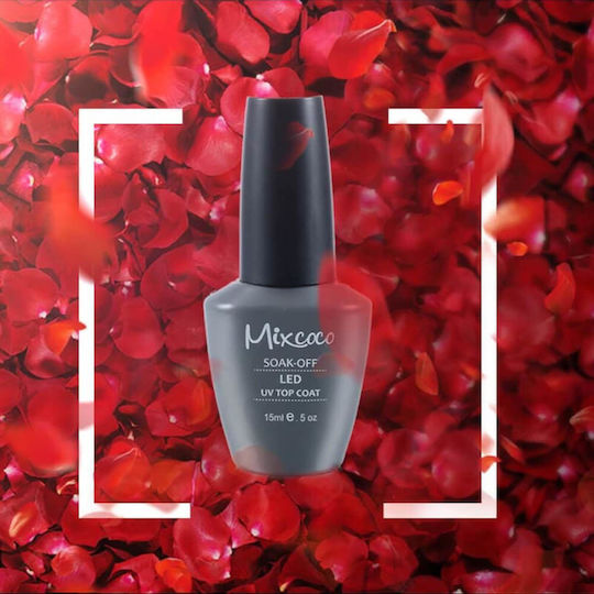 Mixcoco Top Coat για Ημιμόνιμα Βερνίκια 15ml