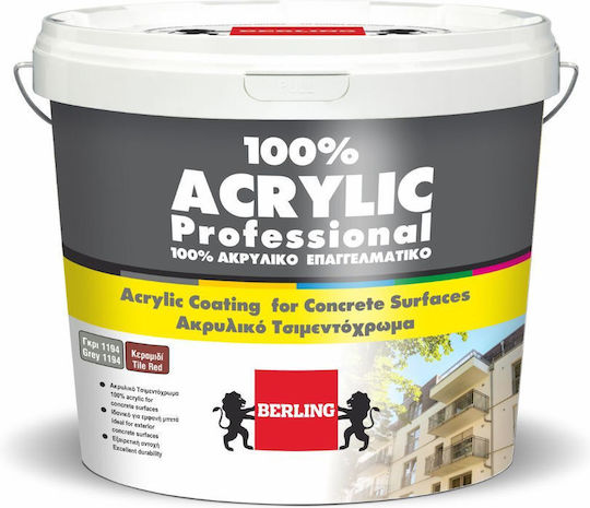 Berling Concrete Paint Acrilyc Grey 600ml