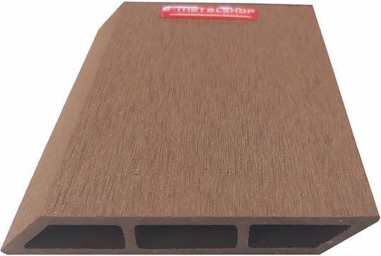 Dedron Deck Περίφραξης Κήπου Πλάγια Brown από WPC 360x12x2εκ. Καφέ