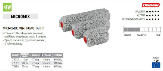 Benman Benman Ersatzrolle für Farbzubehör 6cm