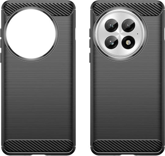 Techsuit Carbon Umschlag Rückseite Silikon Blau (OnePlus 13)