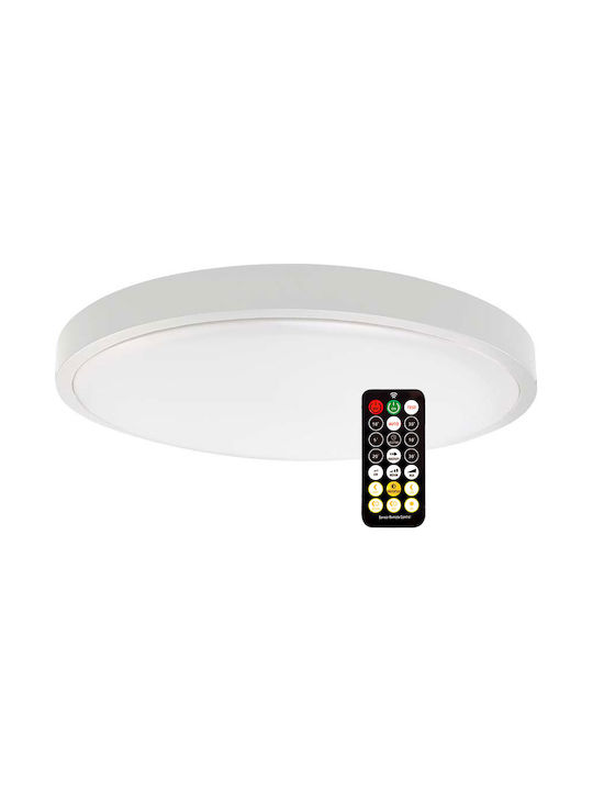 V-TAC Outdoor Ceiling Flush Mount with Integrated LED in White Color 76631