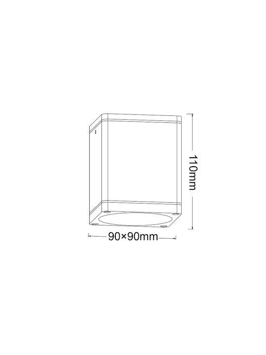 Aca Rezistent la apă Spot de Exterior GU10 în Culoare Maro LG2401GU10R