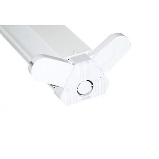Aca Lighting Batten Delta Double-Ended with 2 Slots for LED Lamps T8 62.5cm