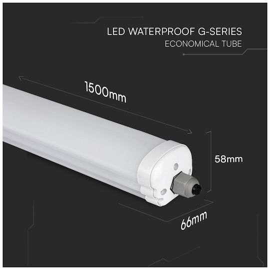 V-TAC Lighting Batten with Integrated LED 48W 150cm