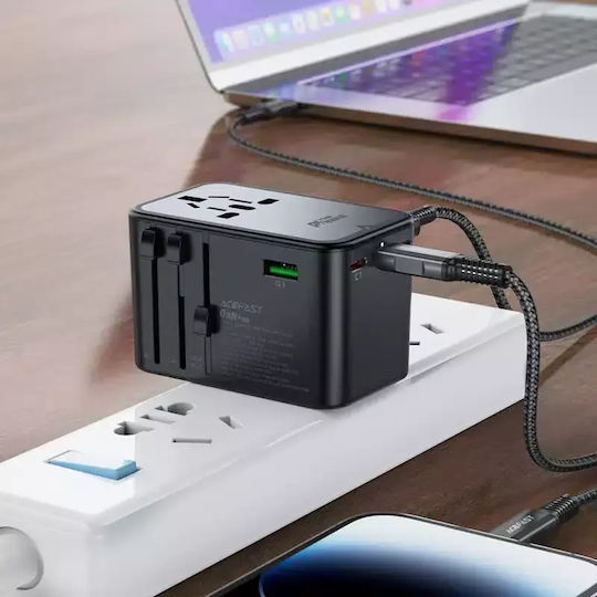 Acefast Multifunctional Travel Z1 Αντάπτορας Πρίζας από Universal σε Universal