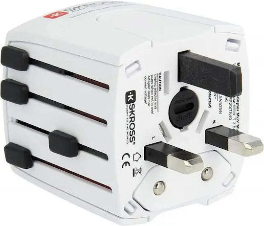 Skross Adaptor Priză de la Universal în Universal