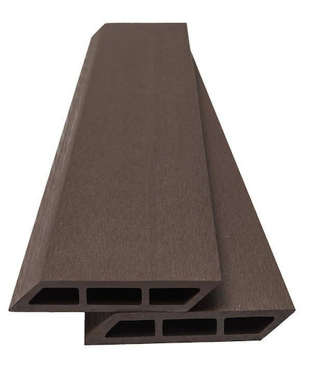 Newplan Gartenzaunmaterial aus WPC 12x12cm 1Stück Brown