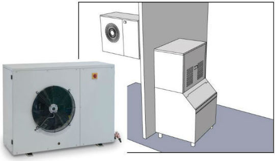 Scotsman Ice Machine with Spraying System and Daily Production 330kg Without storage for Solid Ice Cubes 20gr