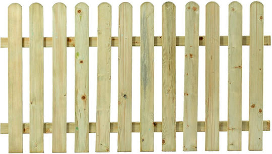 Dom Wood Holz Zaun in Beiger Farbe 60cm x 1,8m