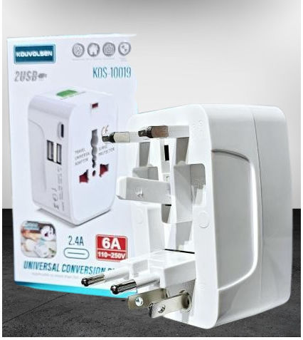 Αντάπτορας Πρίζας σε Universal με 3 Θύρες USB