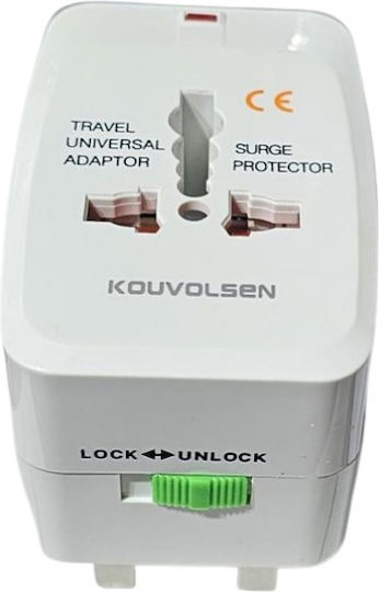 Αντάπτορας Πρίζας σε Universal με 3 Θύρες USB