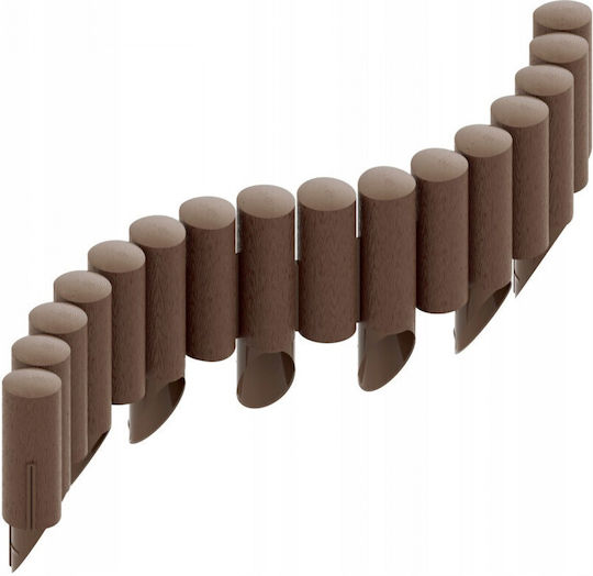 Cellfast Plastic Garden Hedge in Brown Colour 25.5cm x 2.3m 4 Pieces