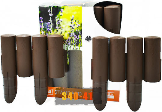 Cellfast Plastic Garden Hedge in Brown Colour 25.5cm x 2.3m 4 Pieces