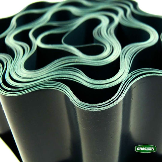 Grasher Plastic Garden Border in Green Color 20cm x 9.0m