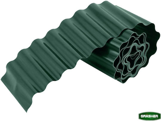 Grasher Plastic Garden Border in Green Color 15cm x 9.0m