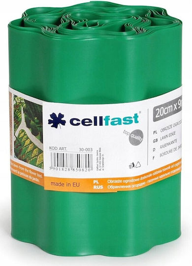 Cellfast Πλαστική Μπορντούρα Κήπου σε Πράσινο Χρώμα 20cm x 9m