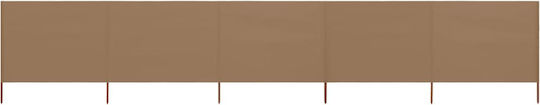 vidaXL Fabric Fence Panel in Brown Color 80cm x 6.0m