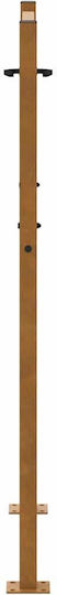 Vidaxl Garden Gate 105x130 Cm Cross Design Weathered Steel Brown