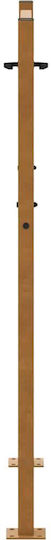 Vidaxl Πύλη Κήπου 105x130 Cm Διαβρωμένο Χάλυβα Σχεδιασμό Ίχνους Καφέ