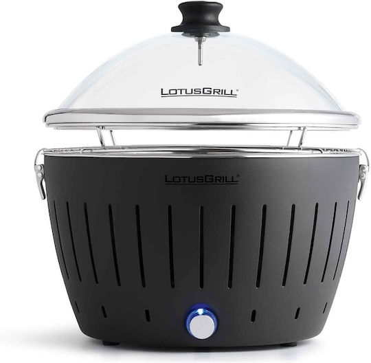 LotusGrill Καπάκι για Ψησταριά Καπάκι Γυάλινο με Θερμόμετρο