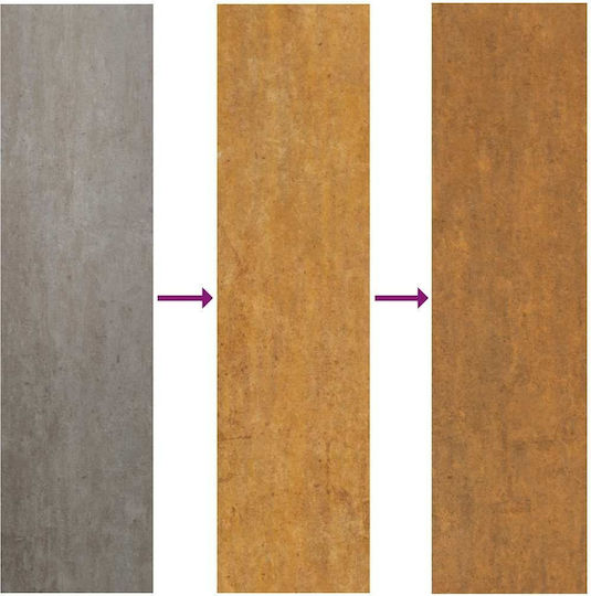 Vidaxl Poartă de Grădină 105x130 cm Design Ondulat din Oțel Maro