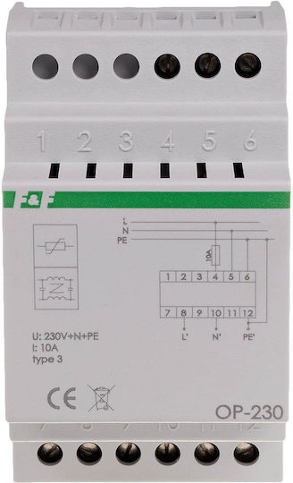 F&F Διπολικός Διακόπτης Ράγας 230V 10A