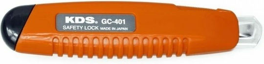 KDS Folding Knife Security with Blade Width 18mm Orange
