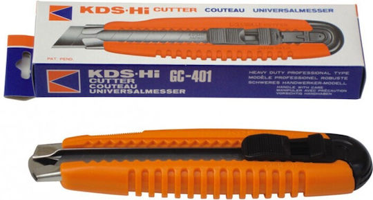 KDS Folding Knife Security with Blade Width 18mm Orange